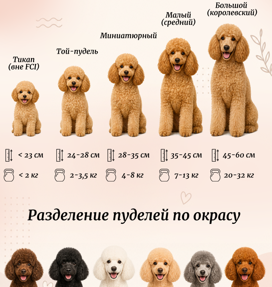 Виды пуделей